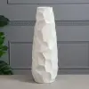 Ваза напольная Камни, белая, матовая, керамика, 41.5 см 6877806