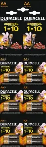 Элемент питания Duracell Simple AA 1,5V LR6 4шт (отрывной набор) (12)