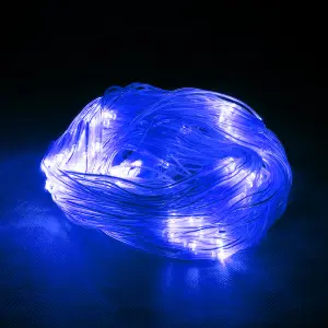 Электрогирлянда-конструктор Сеть144 синих LED ламп, прозрач.1,21,5 м 32 VEGAS 24V 55032 ДУлицы