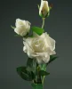 Цветок искусственный  Роза кустовая молочная 90 см.