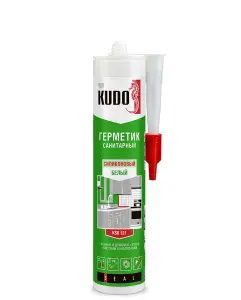 Герметик KUDO KSK-121 Силиконовый санитарный белый 280 мл (12)