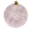 Новогодний шар Версаль. Узоры 10 см, розовый 201-0956