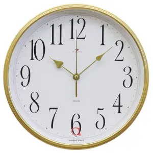 Часы настенные 2940-106 круг d-29см, корпус золотой Классика Рубин 10