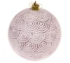 Новогодний шар Версаль. Узоры 10 см, розовый 201-0956