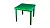 Стол (Квадрат) пластиковый  зеленый 80х80х71 см