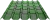 ОНДУВИЛЛА  Черепица 3D Зеленый 1,06м х 0,40м (900)